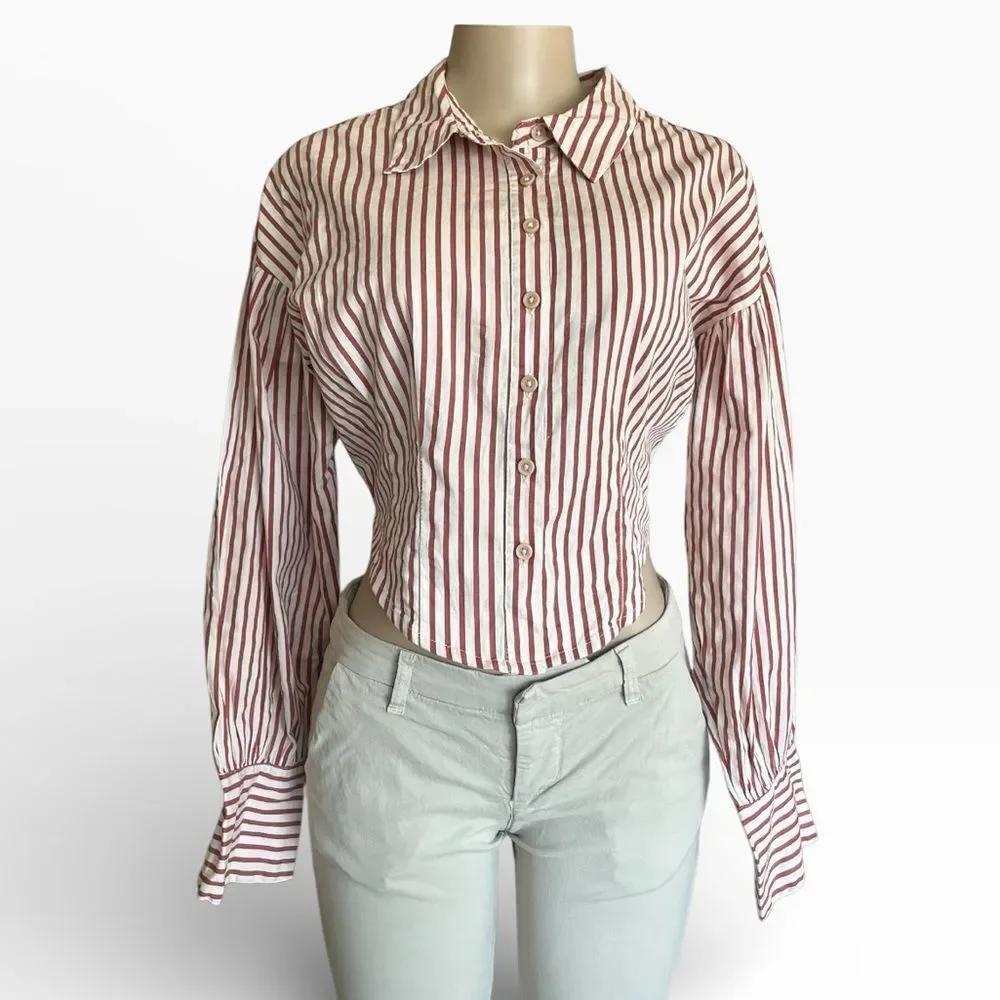 FREE PEOPLE Ophelia Corset Button Down